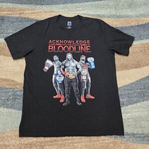 WWE Roman Reigns The Usos Bloodline T-Shirt Black Men’s Large Authentic